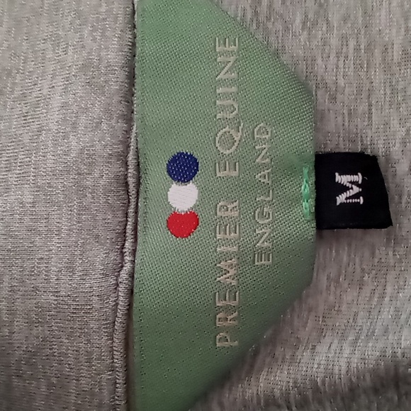 Premiere Equine Chia Technical Training Top Size M Gray Long Sleeve 1/4 Zip - Picture 13 of 15